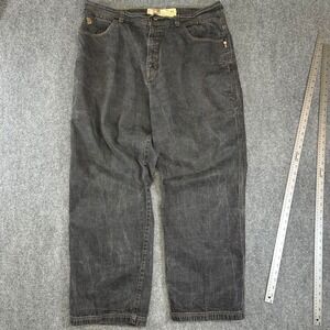 State Property Vintage Baggy Jeans Mens 42 Faded Black Y2K Streetwear Denim